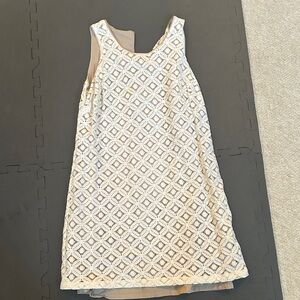 Apt. 9 Cream Lace Overlay Sleeveless Dress
